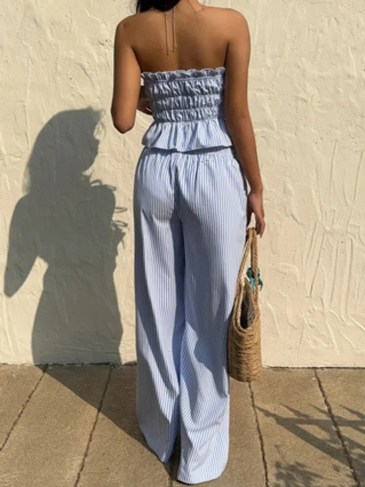 Strapless Lace Up